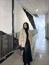顧冰仿真皮草外套女冬季仿水貂絨皮草外套皮毛一體寬松感歐貂大衣 白色 S 90-110斤 曬單實(shí)拍圖