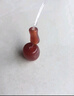 彩荷 藏式紅瑪瑙三通佛頭佛塔diy南紅色飾品手鏈配件配飾 直徑約10mm/一套 曬單實(shí)拍圖