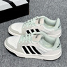adidas ENTRAP美式校園風運動板鞋少年感復古籃球鞋男女阿迪達斯   白色/黑色/礬土棕   37 曬單實拍圖