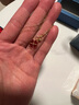 中國黃金四葉草黃金項鏈女18K金吊墜生日禮物送女友送老婆情人節表白驚喜 18K金紅瑪瑙四葉草套鏈/京速達 曬單實(shí)拍圖