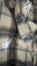 優(yōu)衣庫男女裝法蘭絨格子襯衫長(cháng)袖襯衣薄外套481225 480769 480770 481225/30淺米色 L 曬單實(shí)拍圖