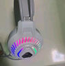 狼蛛（AULA）S605電腦頭戴式耳機(jī) 游戲耳機(jī)耳麥 網(wǎng)吧電競吃雞筆記本重低音有線聽聲辯位 S605典雅白【USB+雙3.5接口】 無規(guī)格 曬單實(shí)拍圖