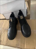 海瀾之家（HLA）秋冬款男鞋高幫皮鞋男復(fù)古工裝鞋男2025新款機(jī)車靴男士馬丁靴子男 黑色 42 曬單實(shí)拍圖