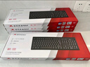 雙飛燕（A4TECH) WK-100 有線(xiàn)鍵盤(pán) 辦公打字用薄膜鍵盤(pán)筆記本外接臺式電腦通用鍵盤(pán)104鍵 USB接口 黑色 曬單實(shí)拍圖