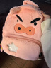 南木熊卡通粉色毛絨包大容量雙肩包痛包秋冬書(shū)包可愛(ài)百搭背包生日禮物女 小豬包包 曬單實(shí)拍圖