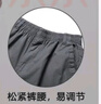 【純棉耐穿】夏季男士七分褲爸爸短褲寬松休閑中褲薄大褲衩秋季 8817深灰色 4XL [165斤-190斤] 曬單實(shí)拍圖