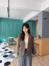 普妮姿咖色短款毛呢小西裝外套女2025秋冬新款小個(gè)子高級感休閑呢子西服 單件咖色西裝 L 曬單實(shí)拍圖