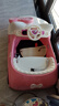 技速哈嘍Kitty兒童電動(dòng)車(chē)四輪玩具車(chē)可坐人帶遙控kt汽車(chē)女孩生日禮物 新款KT貓烤漆粉：全功能升級大電瓶＋遙控 曬單實(shí)拍圖