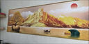 背靠金山臥室床頭裝飾畫(huà)自粘貼畫(huà)客廳房間壁畫(huà)沙發(fā)背景墻掛畫(huà)貼紙 背靠金山-發(fā)財樹(shù)-金邊 【推薦1.8-2米床】長(cháng)210x70厘米 曬單實(shí)拍圖