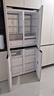 美的（Midea）首創(chuàng  )45cm超薄嵌入餐邊柜家用客廳冰箱左餐右廚大容量底部散熱十字四開(kāi)門(mén)國家補貼BCD-427WUSGPZM 曬單實(shí)拍圖
