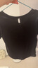 森馬（Semir）短袖t恤女短款修身圓領(lǐng)內搭25夏涼感收腰V領(lǐng)上衣辣妹109325100006 曬單實(shí)拍圖