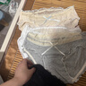 內小伴4條女士?jì)妊澕兠?A抑菌100%全棉襠甜美日系少女蕾絲內褲L 曬單實(shí)拍圖