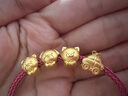 周生生七夕禮物黃金轉(zhuǎn)運(yùn)珠 十二生肖足金串珠定價(jià)生肖虎93693C不含繩 曬單實(shí)拍圖