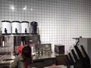 雨涵仿瓷磚墻貼pvc墻紙自粘鋁塑板廚房奶茶店防油貼紙墻裙護墻板墻壁 白色8格30cm*60cm（10片裝） 曬單實(shí)拍圖