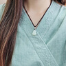 中國黃金福祿葫蘆和田玉吊墜轉運珠編織項鏈女2025新款生日禮物送女友老婆 和田玉葫蘆編繩項鏈-京速達 曬單實(shí)拍圖