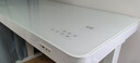 KOBLE雙電機電動(dòng)升降桌家用辦公鋼化玻璃書(shū)桌學(xué)習寫(xiě)字桌電腦桌升降桌子 [尊享款]雪花白+雙電機+快充 120*60*73-118cm【入戶(hù)包安裝】 曬單實(shí)拍圖