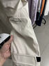 啄木鳥(niǎo)連帽沖鋒上衣外套女款2025新款秋冬季寬松夾棉二棉工裝夾克上衣女 米白【加棉】/加棉衣薄棉服二棉 M 建議【110-125斤】 曬單實(shí)拍圖