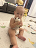 貝肽斯尿布嬰兒可水洗紗布如廁訓練褲隔尿新生兒戒尿不濕2條裝 藍白 曬單實(shí)拍圖