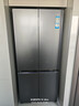 海爾（Haier）【線(xiàn)下機皇】506L冰箱玻璃面板十字對開(kāi)門(mén)四門(mén)大容量全空間保鮮零嵌入一級能效EPP超凈國家補貼20% 506L星韻銀+全空間保鮮+零距離嵌入+EPP超凈 曬單實(shí)拍圖