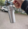 GCCDGM日本品高檔茶水分離保溫杯車(chē)載正品男士泡茶杯水杯子定制logo禮盒 冰裂銀 400ml 曬單實(shí)拍圖