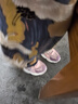 巴布豆（BOBDOG）童鞋軟底透氣老爹鞋夏季兒童運動鞋女 103522146 嫩粉/藕荷紫32 曬單實拍圖