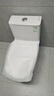 九牧（JOMOO）馬桶 家用虹吸式馬桶大沖力節水坐便器 防臭瞬沖 易潔抗菌馬桶 易潔無(wú)棱-雙旋暴風(fēng)沖11396-305坑 曬單實(shí)拍圖