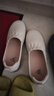 足力健正品老人鞋新款皮面戶(hù)外防滑女鞋軟底一腳蹬休閑鞋輕盈舒適媽媽鞋 曬單實(shí)拍圖