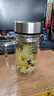 富光雙層玻璃杯支持團購定制泡茶杯辦公杯帶把 大容量男女水杯子580ML 曬單實(shí)拍圖