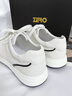 零度板鞋男鞋春季新款潮流運動(dòng)百搭小白鞋男軟底輕便透氣低幫休閑鞋男 白色 標準皮鞋碼 41 (255mm) 曬單實(shí)拍圖