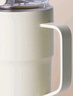 樂(lè )扣樂(lè )扣（LOCK&LOCK）大容量摩卡杯陶瓷覆層保溫保冷咖啡杯高顏值男女水杯子750ML米色 曬單實(shí)拍圖
