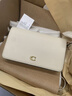 蔻馳（COACH）女士經(jīng)典標志MILA通勤斜挎包單肩包老花復古鏈條女包 B4/粉筆白色 曬單實(shí)拍圖