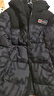 波司登（BOSIDENG）冬季羽絨服兒童中長(cháng)款連帽加厚新國標90絨商場(chǎng)同款外套 黑灰涂鴉9BX2 160 /80 曬單實(shí)拍圖