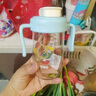 小土豆（potato）兒童水杯PP牛奶杯直飲吸管杯幼兒園開(kāi)學(xué)2歲以上 330ml星芒藍 曬單實(shí)拍圖