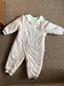 戴維貝拉（DAVE＆BELLA）新生兒夾棉連體衣女寶寶百天衣服冬裝新款初生嬰兒外出服幼童爬服 粉底印花【現(xiàn)貨】 73cm （建議身高66-73cm） 曬單實拍圖