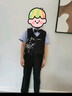 羅蒙男童禮服套裝夏季西裝兒童國風(fēng)新中式刺繡馬甲帥氣演出服 黑色120 曬單實(shí)拍圖