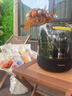 哈曼卡頓（Harman/Kardon）琉璃4代 360度環(huán)繞立體聲 菱形氛圍燈效 下沉式低音炮 桌面藍牙音箱 Aura Studio4黑色 曬單實(shí)拍圖