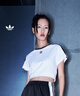adidas修身純棉運動(dòng)上衣圓領(lǐng)短袖T恤女夏季阿迪達斯三葉草JC8704 白 L 曬單實(shí)拍圖