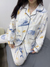 康喜月A類純棉月子服春秋季薄款孕婦睡衣產(chǎn)婦待產(chǎn)服產(chǎn)后喂奶哺乳家居服 鯨落星沉 【A類95%棉5%氨綸】 M碼【適合80-100斤】 曬單實拍圖