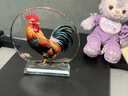 鴻運金雞水晶裝飾擺件吉祥物高檔客廳玄關(guān)桌面家居喬遷禮定制擺臺 鴻運公雞【小號】高22*20cm 曬單實(shí)拍圖