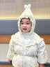 巴拉巴拉嬰兒花版羽絨服女童冬季短款外套保暖甜美時尚萌208424107010 曬單實拍圖