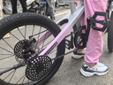 酷騎兒童自行車F1 14寸鎂合金輕便避震充氣胎初學(xué)者5-11歲櫻霞粉 曬單實(shí)拍圖