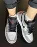 AJNIKER純原AJ1黑白熊貓灰白低幫籃球鞋黑紅腳趾情侶男女運動(dòng)休閑板鞋 AJ1-小Dior煙灰 40 曬單實(shí)拍圖