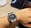 卡西歐（CASIO）手表男G-SHOCK八王子金屬八角農家橡樹(shù)太陽(yáng)能運動(dòng)電子日韓表禮物 GM-B2100D-1A銀白八王子 曬單實(shí)拍圖