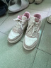 安踏（ANTA）輕松丨女板鞋小白鞋女學(xué)生厚底增高運動(dòng)板鞋 紙莎白/藕灰/丁香粉-4 38 曬單實(shí)拍圖