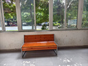 瑞博柏鑄鋁合金公園椅戶(hù)外長(cháng)椅室外休閑小區街道社區公園長(cháng)椅防曬防腐 鑄鋁腿【帶靠背】 1.5米【木條可定制材質(zhì)】 曬單實(shí)拍圖