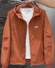 倉石一樹(shù)潮牌沖風(fēng)衣夾克連帽外套男春秋季2025新款美式休閑寬松簡(jiǎn)約外衣 桔紅色連帽 2XL 【建議135-150斤】 曬單實(shí)拍圖