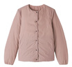 無(wú)印良品（MUJI） 女式 輕量羽絨便攜式無(wú)領(lǐng)夾克羽絨服女款長(cháng)袖 25年冬季女裝外套 煙熏粉色 M （160/84A） 曬單實(shí)拍圖