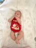 明月歸 紅肚兜嬰兒1-3歲夏季新生兒寶寶護肚子純棉兒童百天滿(mǎn)月周歲禮物 2條（歲歲平安+長(cháng)命百歲）8-2歲 曬單實(shí)拍圖