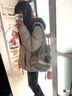 駱駝（CAMEL）駱駝火山女裝面包服男冬季連帽加厚保暖白鴨絨短款羽絨服外套 曬單實(shí)拍圖