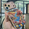 SUOLIAO適用iPhone17Promax手機殼新款山川花朵蘋果鏡頭全包圍17Pro液態(tài)硅膠防摔保護(hù)套高級感男女情侶款 古董白【山川花朵+絨布短繩】硅膠軟殼-鏡頭全包 蘋果17Promax 曬單實拍圖